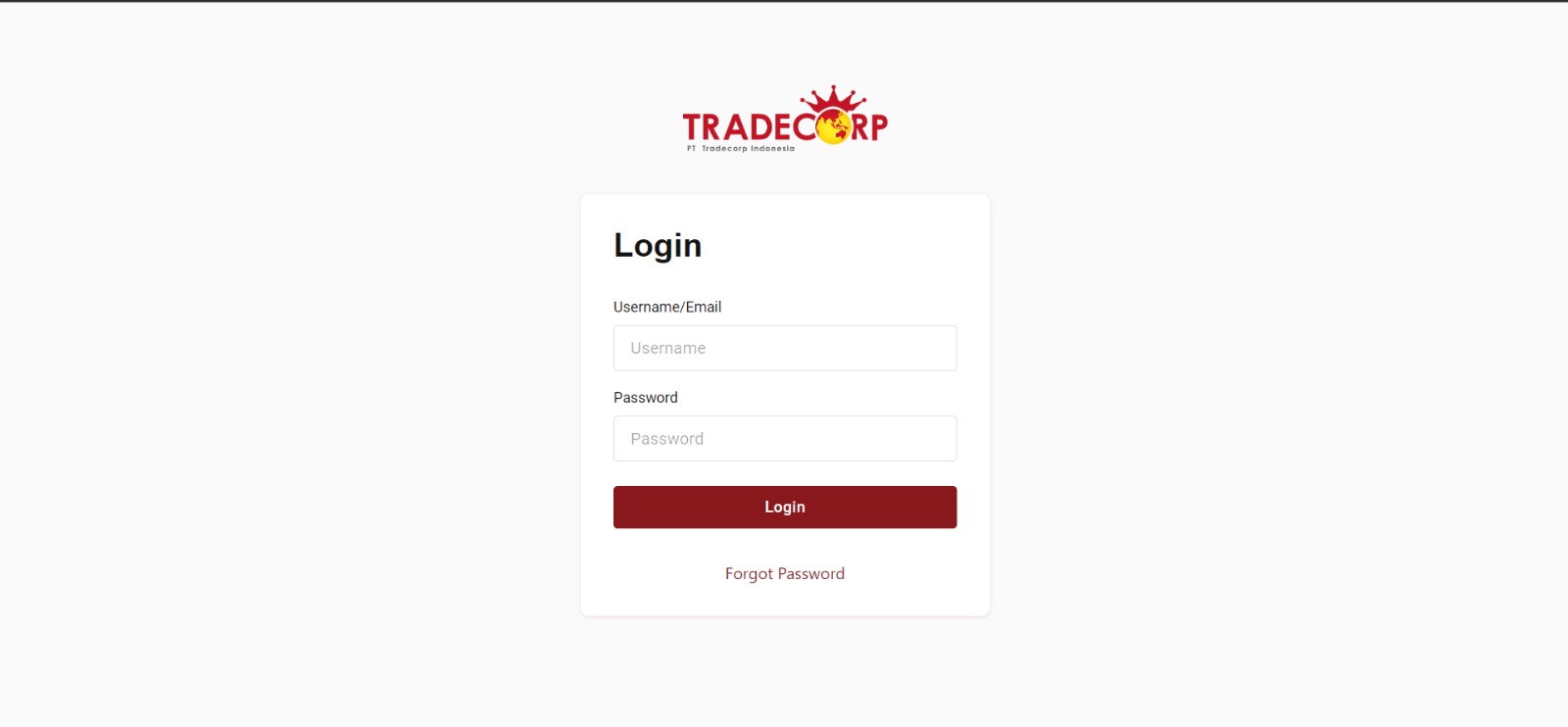 ERP System Tradecorp Indonesia